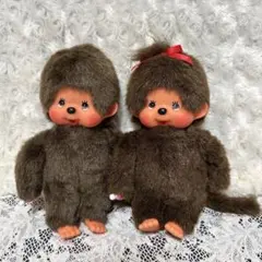 セキグチ モンチッチ2体 タグ付き 昭和レトロ ピンクリボン - メルカリ