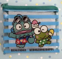 はぴだんぶい×スシロー ビニールポーチ ハンギョドン ケロッピ