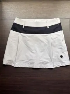 DESCENTE GOLF レディース スカート ホワイト ブラック Mサイズのサムネイル