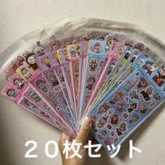 ラブブ　ラメシール　キラキラシール