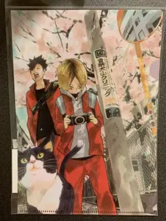 メルカリ最安！ハイキュー‼︎【中国限定　原作クリアファイル　音駒高校】