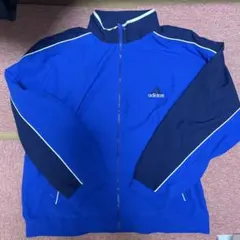 adidas ナイロンジャケット　トラックジャケット　vintage 90s 青