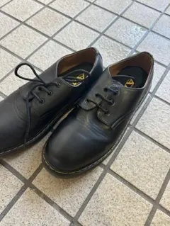 ドクターマーチン似 サイズ42 黒 レザー レースアップ ローファー
