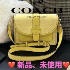 新品COACHロニークロスボディシグネチャージャガード ワインレッド