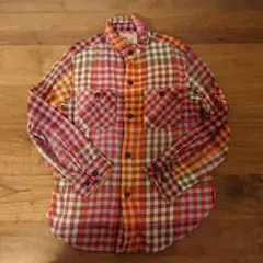 デニム&ダンガリー キッズ  長袖 チェック ネルシャツ 140㎝　美品