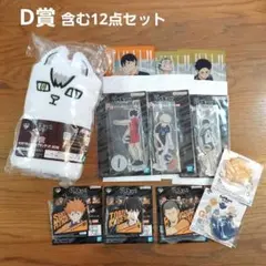 ハイキュー　一番くじ　D賞　キタキツネふわふわブランケット　含む12点セット