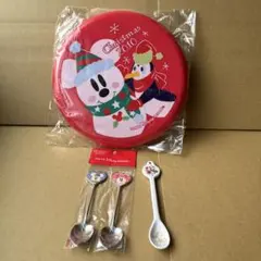 ディズニー クリスマス プレート スプーンセット7