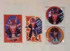 ミルキーサブウェイ　アカネ　缶バッジ　ステッカー　ラウンドワン　ミルサブ