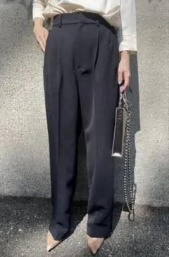 【AMERI】2TUCKS STRAIGHT PANTS