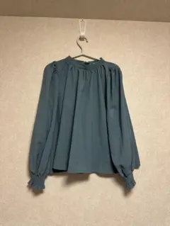 ブラウス　オフィス　シフォン　ハイネック　Futier-Lano
