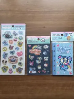 エンジェルブルーエポキシシール デニムファブリックステッカーシール帳、新品未開封