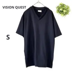❣️ビジョンクエスト❣️Vネック半袖 Tシャツ スポーツウェア ダークネイビー S