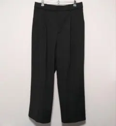 UNIQLO ユニクロ タックワイドパンツ ダークグリーン