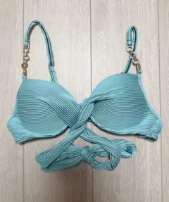 ターコイズ リボン付きビキニ（上のみ）