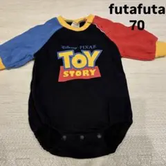 【美品】futafuta バースデイ トイストーリー ロンパース トレーナー70