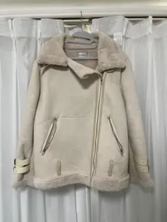 ムートンコート　ホワイト