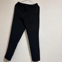 ブラック スラックス ゴムウエスト