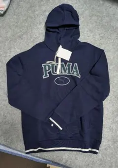 PUMA ネイビー パーカー 裏起毛 Mサイズ