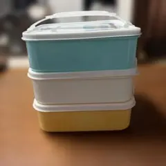 イオントップパリュー　プラスチック製3段弁当箱のサムネイル