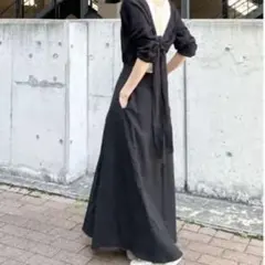 ungrid バッグリボンワンピース 長袖