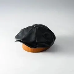 新品 RUBEN ルーベン シープスキン レザーキャスケット ブラック