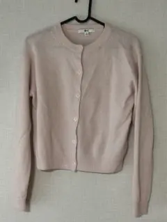 UNIQLO ピンク　カシミヤカーディガン　Sサイズ