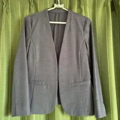 FREDY emueノーカラージャケット グレー