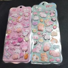 ぷにぷにおしりシール・もちもちマシュマロシール・3D立体シール 2枚セット
