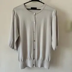 グローバルワーク ニットカーディガン 五分袖　L