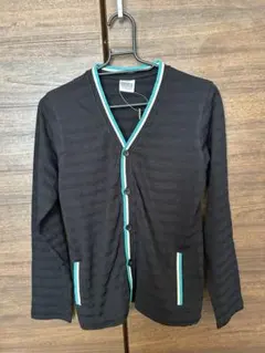 黒いストライプカーディガン