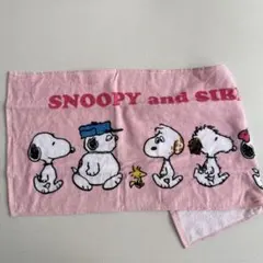 新品　未使用　スヌーピー フェイスタオル ピンク　SNOOPY PEANUTS