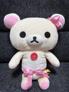 コリラックマ 特大ぬいぐるみ ローズリボン 約35cm