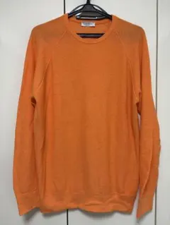 Gran Sasso オレンジ クルーネックセーター