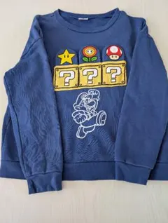 USJ公式 スーパーマリオ トレーナー 150 青 キッズ ニンテンドーワールド