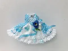 オビツ11 サイズ　ワンピース　（試作品　水色）