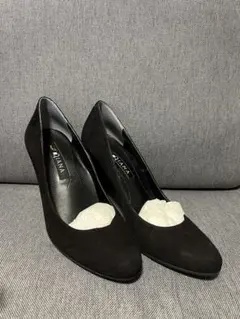 Diana 黒 スエード ハイヒール