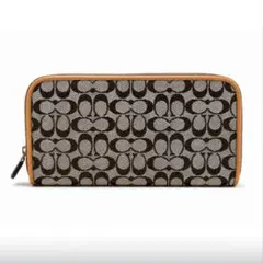 美品 COACH コーチ シグネチャー アクセサリーポーチ キャンバス