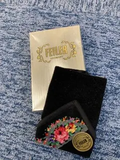 新品未使用！　FEILER タオルハンカチ　上品なお花のレース柄