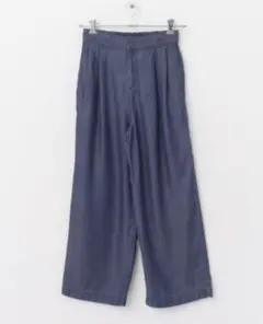 URBAN　RESEARCH　ROSSO リネン混タックデニムパンツ