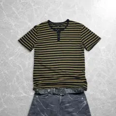 00s y2k grunge Henry neck s/s tee - メルカリ