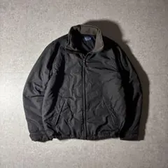 【美品】ポロラルフローレン ダウンブルゾン 黒 M レザーパッチ希少 高級感 POLO RALPH LAUREN - ダウンジャケット Polo by Ralph Lauren 黒