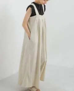 KBF　ワイドタックサロペット　オールインワン