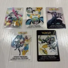 ポケモン 初音ミク ポケミクライブ ららぽーと 特典 クリアカード 全5種