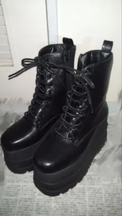 GRL 厚底 ブーツ コスプレ ブラック