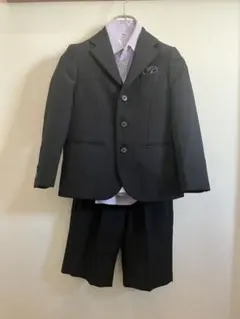 美品⭐︎ 男の子 120 フォーマルスーツ ブラック　３点セット　卒園式　入学式