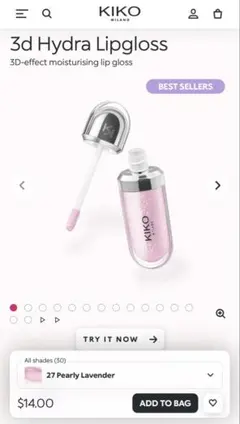 KIKO MILANO 3d Hydra Lipgloss 27