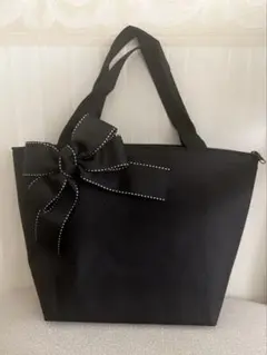 アームカバー　ハンドメイド　ブラックリボン