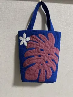 ハワイアンキルト　トートバッグ　ハンドメイド