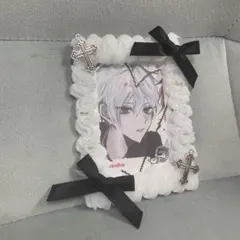 ホイップデコ　トレカケース　白×黒