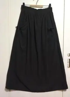 Apb,Lab 黒いロングスカート ポケット付き